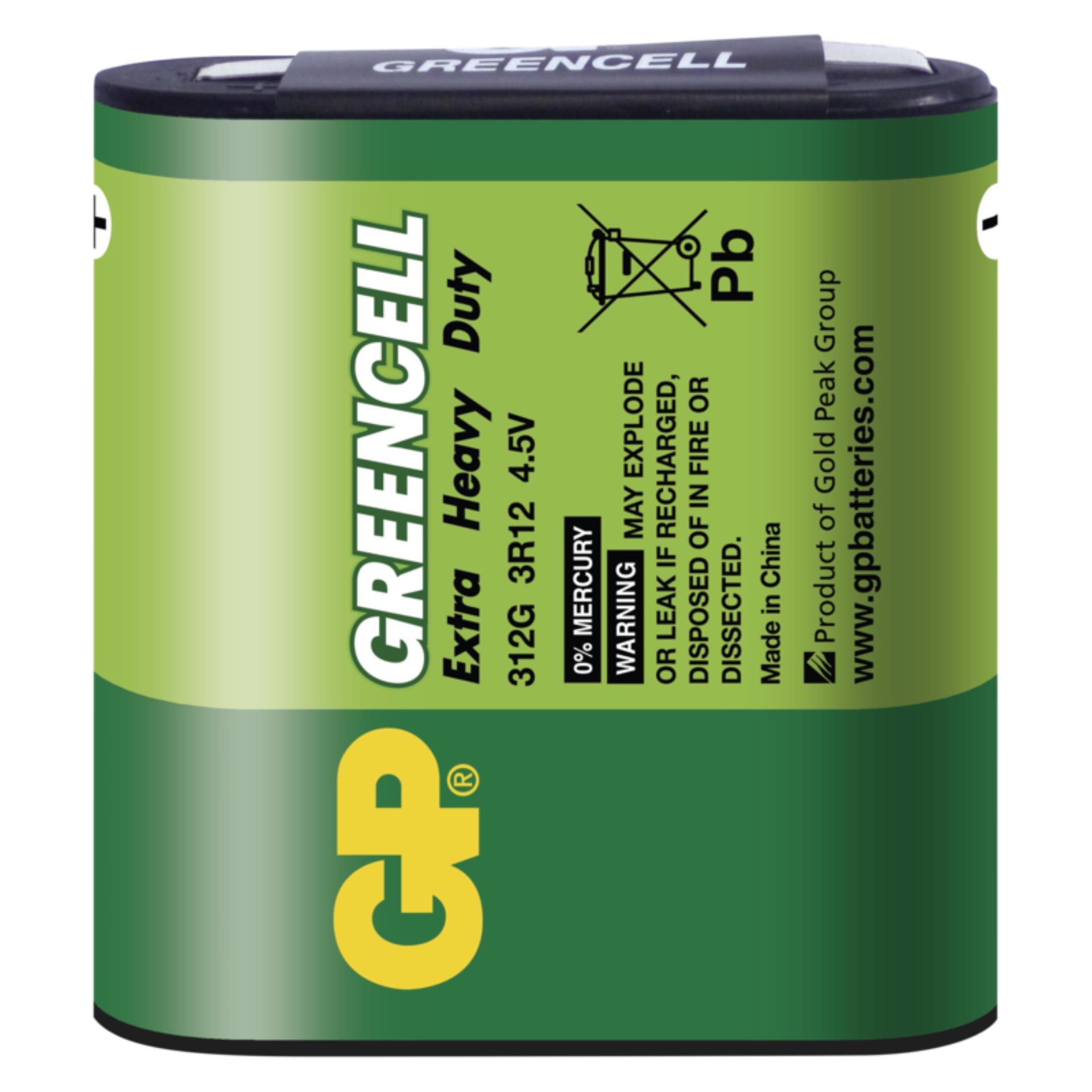 Baterie GP Greencell 4,5V (plochá baterie), 1 ks
