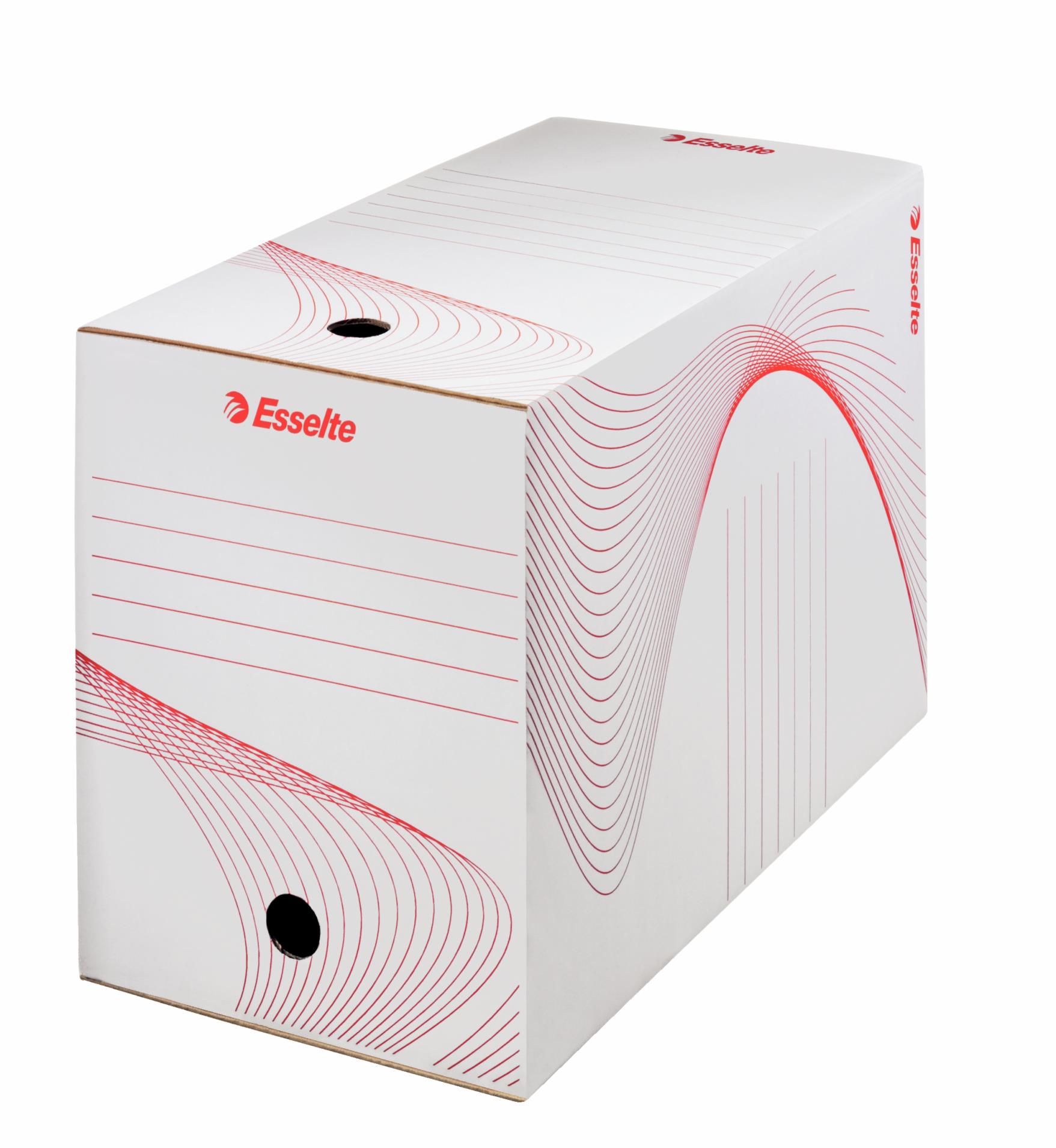 Archivační krabice Esselte - 20,0 x 25,0 x 35,2 cm, bílá