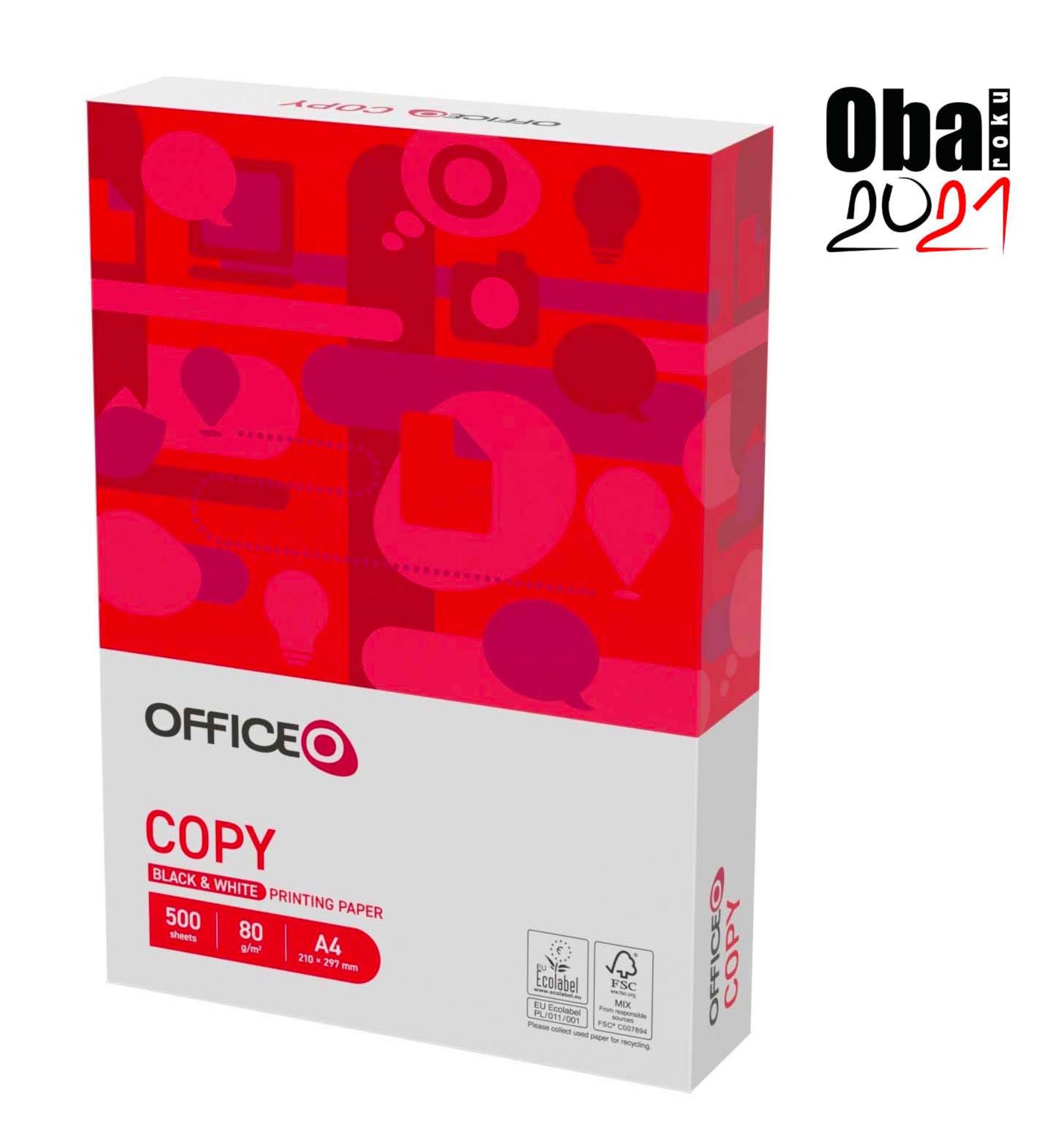 Kancelářský papír OFFICEO Copy A4 - 80 g/m2, CIE 153, 500 listů