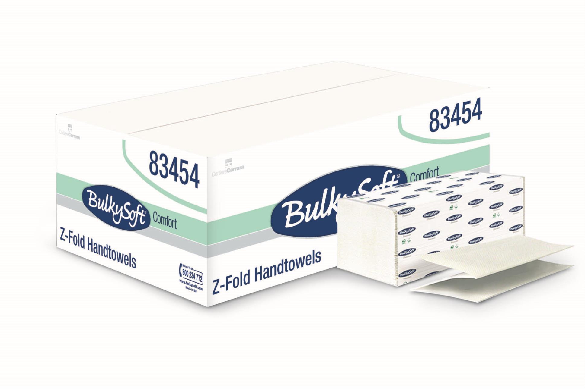 BulkySoft Skládané papírové ručníky BulkySoft - 2vrstvé, celulóza, 25x150 ks
