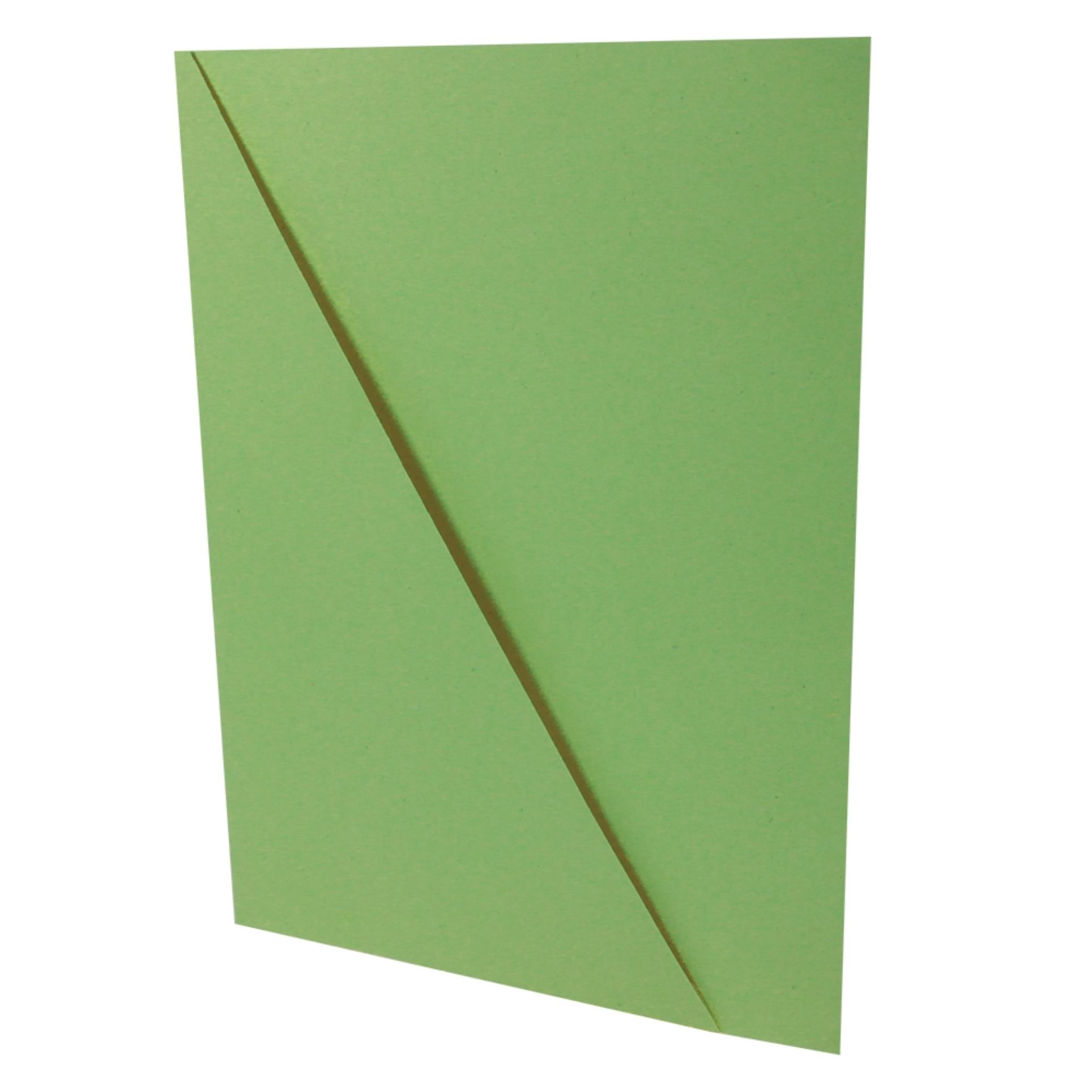 HIT Office Zakládací desky s rohovou kapsou - A4, kartonové, zelené, 50 ks
