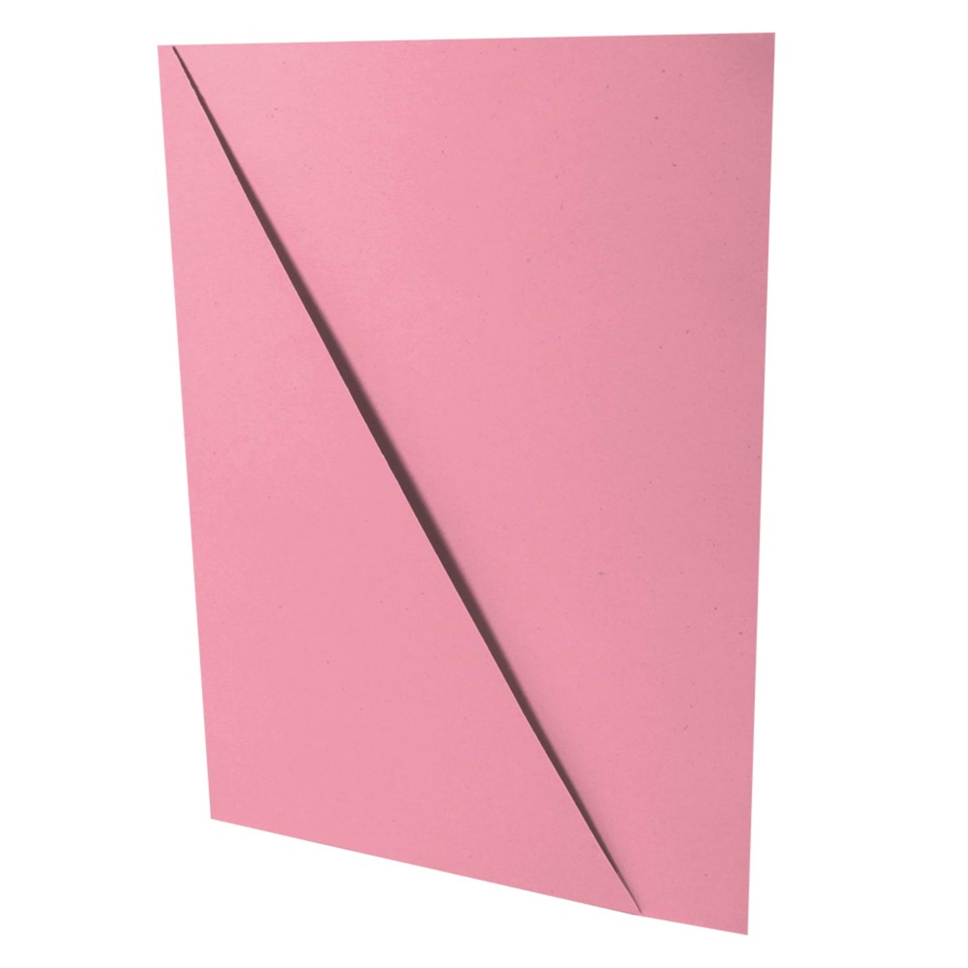 HIT Office Zakládací desky s rohovou kapsou - A4, kartonové, růžové, 50 ks