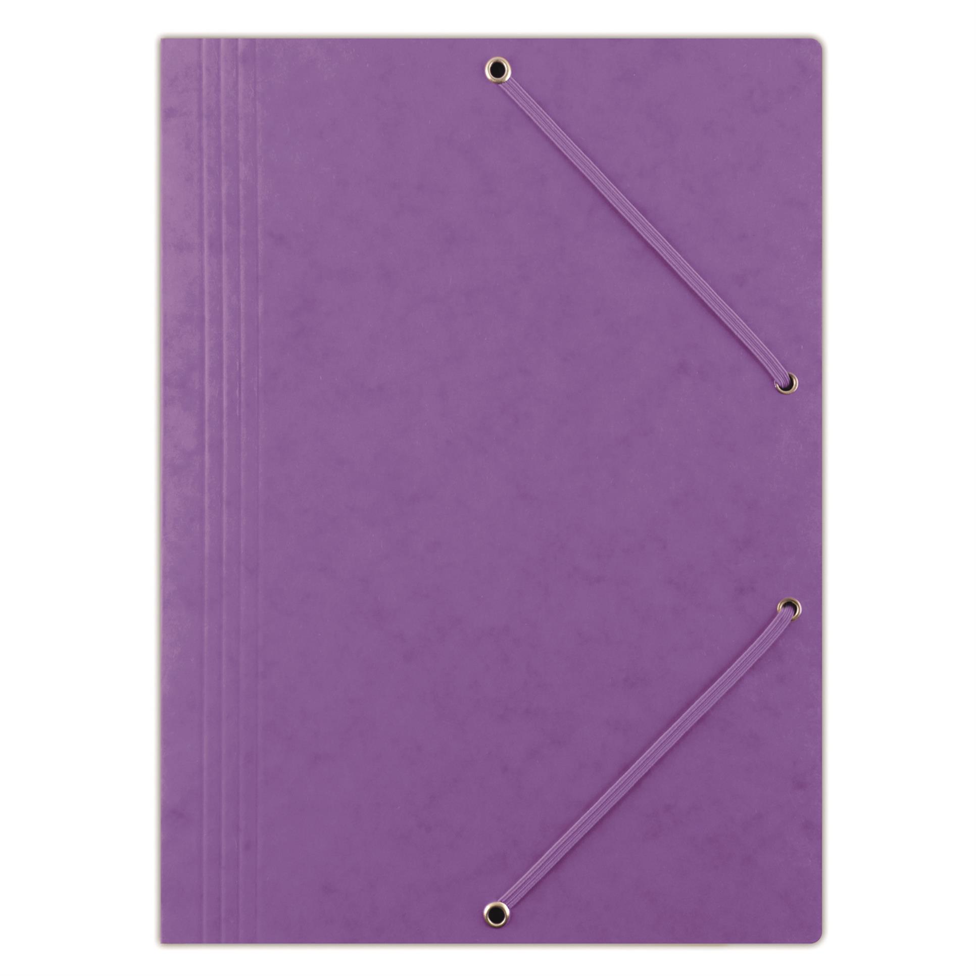 Prešpánové desky s chlopněmi a gumičkou Donau - A4, fialové, 1 ks