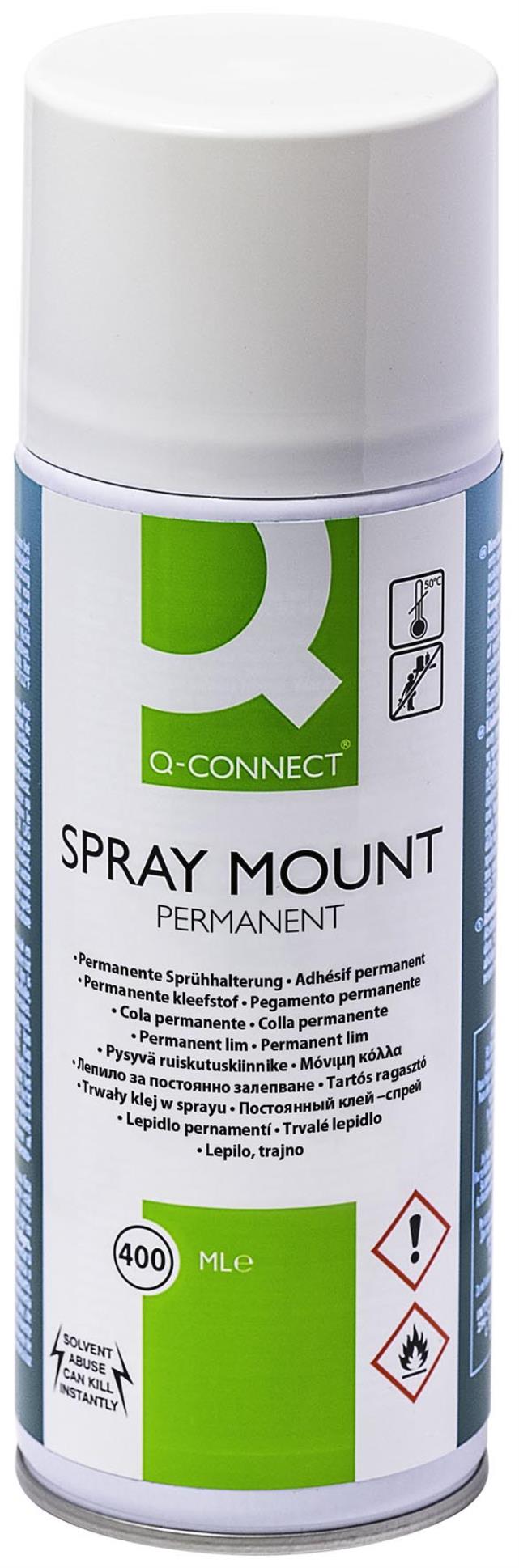 Lepidlo Q-Connect permanent - ve spreji 400 ml