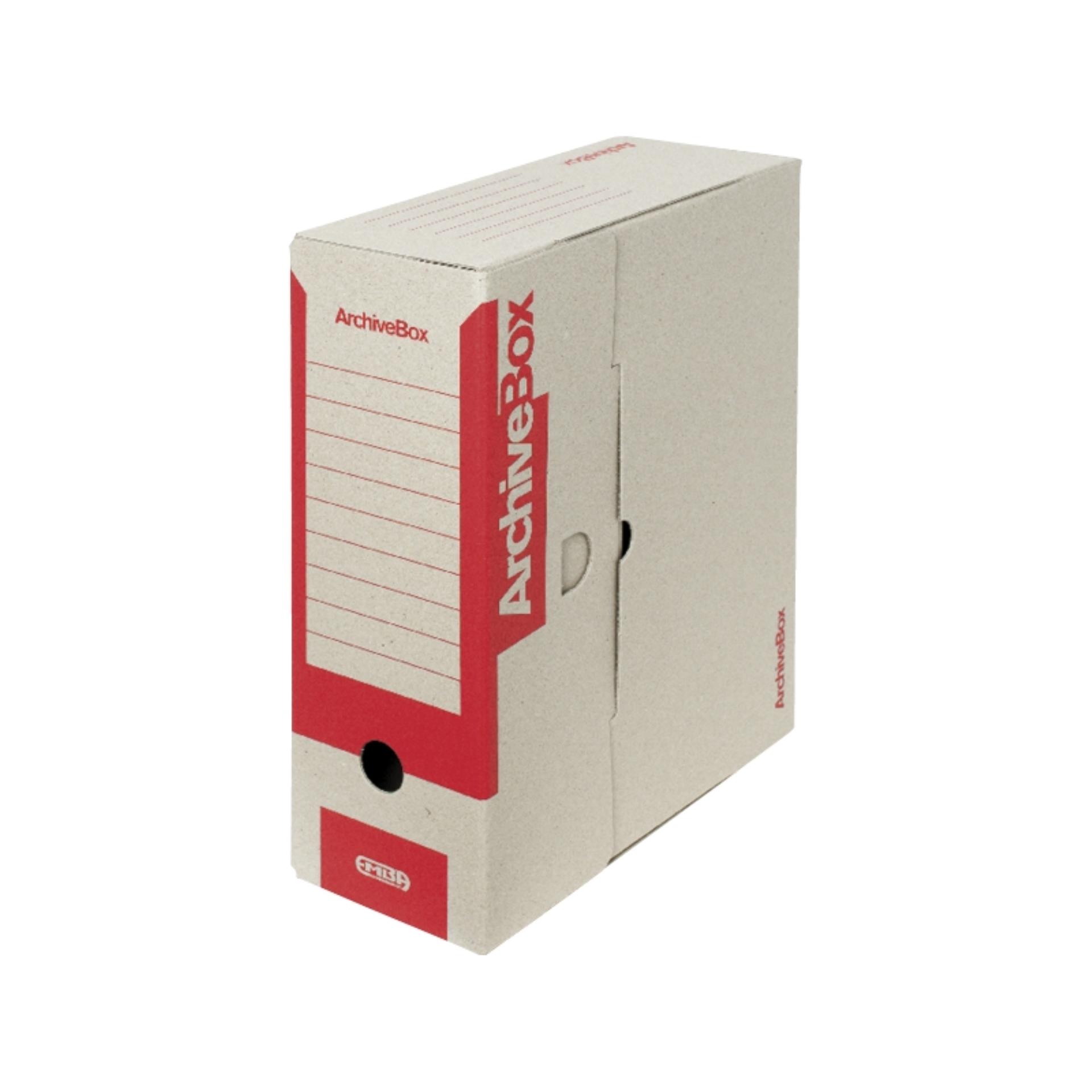 Archivační krabice Emba - červené, 11 x 33 x 26 cm, 1 ks