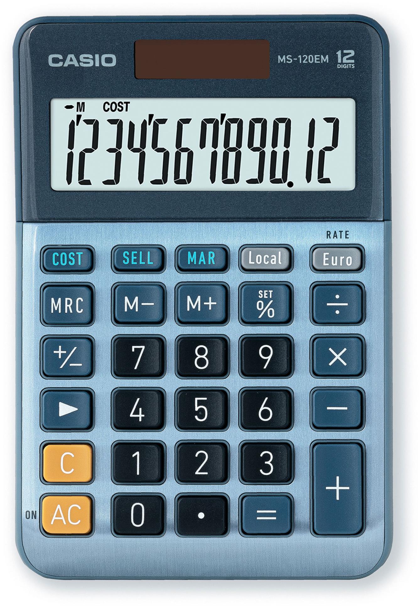 Stolní kalkulačka Casio MS-120EM - modrá
