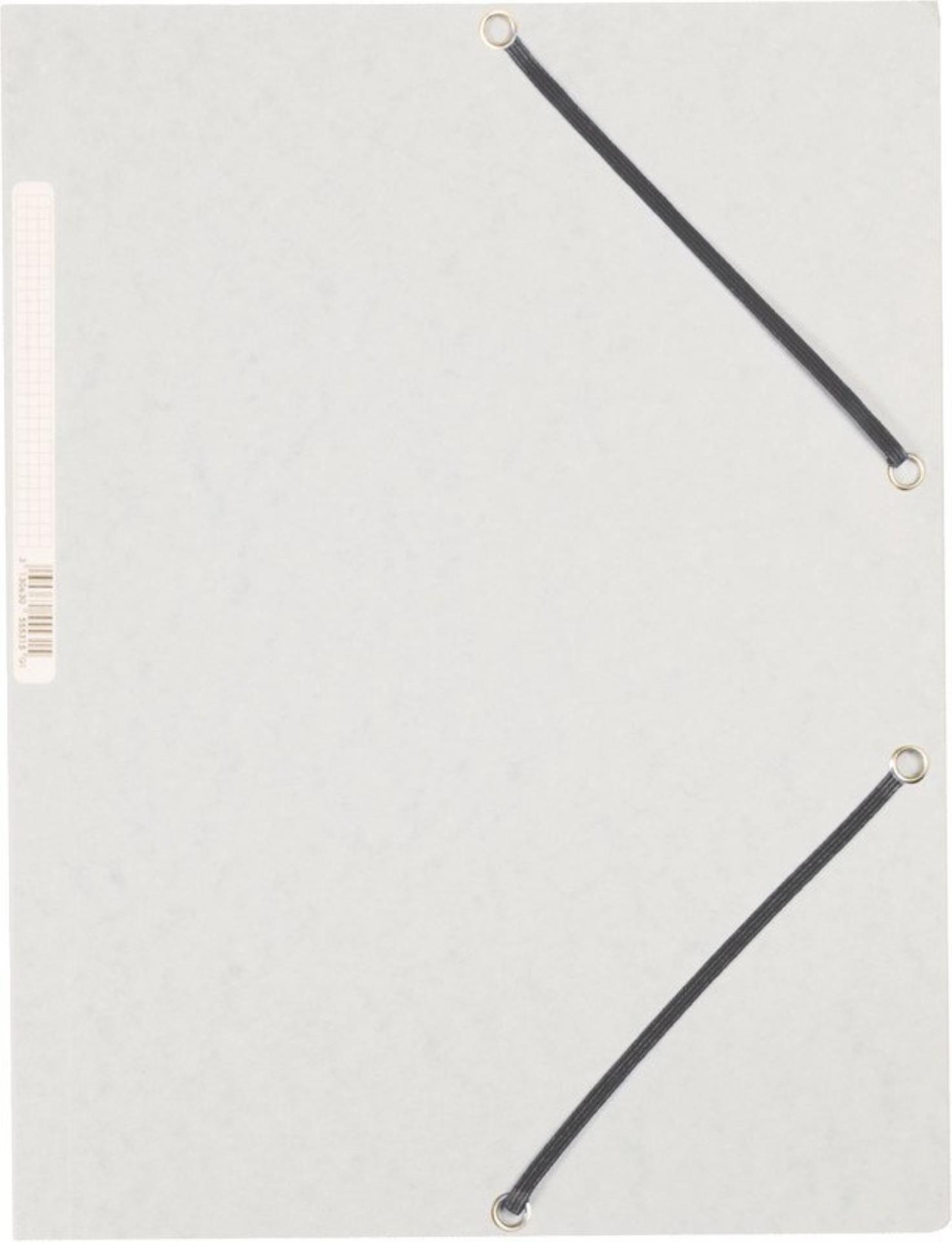 Desky s chlopněmi a gumičkou Q-Connect - A4, bílé, 10 ks