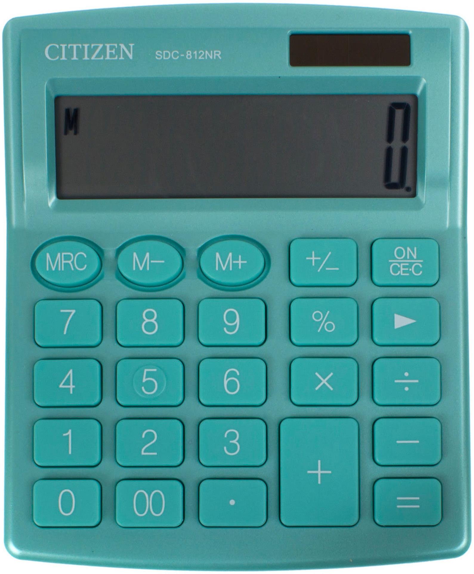 Stolní kalkulačka Citizen SDC-812NR - tyrkysová