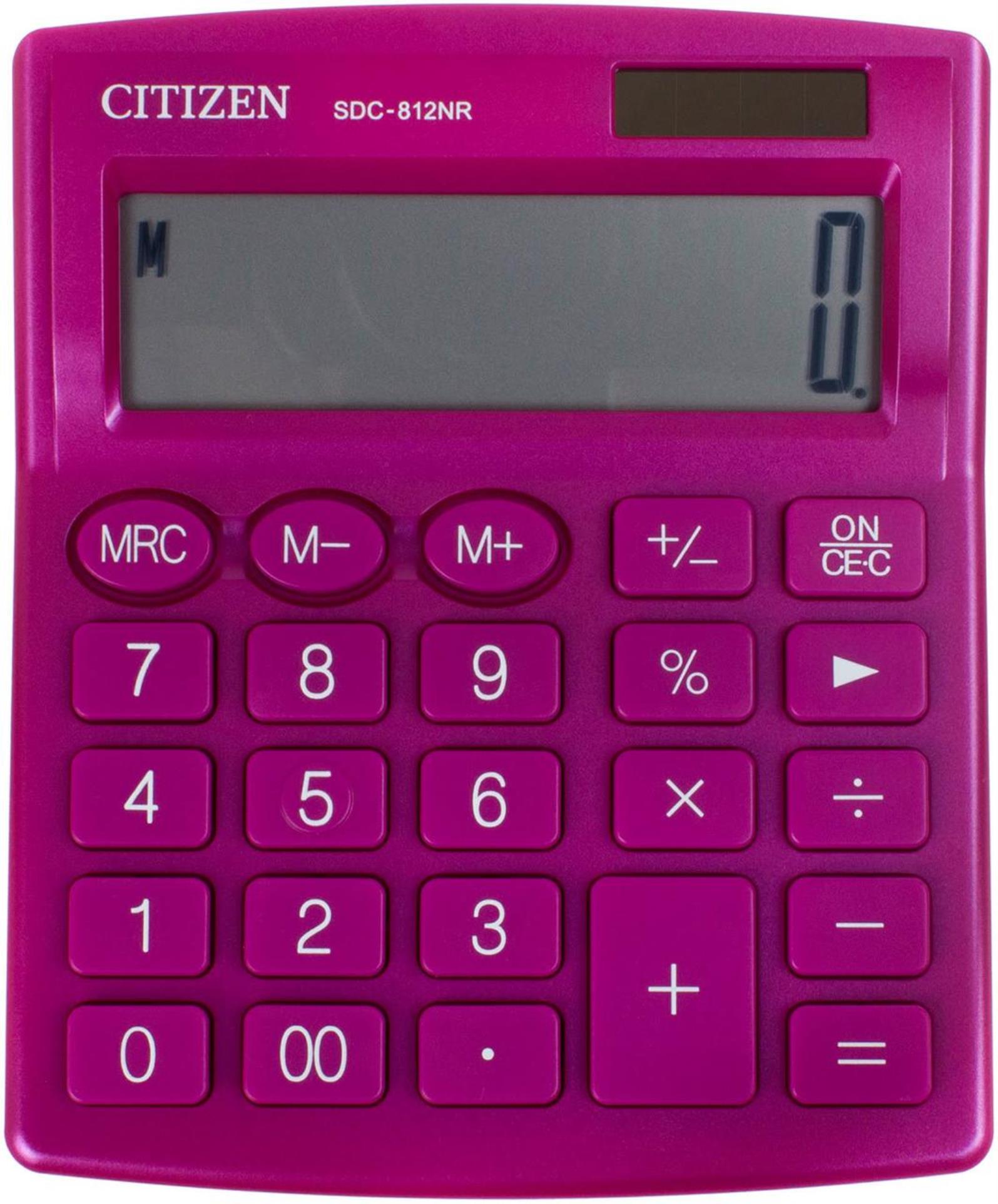 Stolní kalkulačka Citizen SDC-812NR - růžová