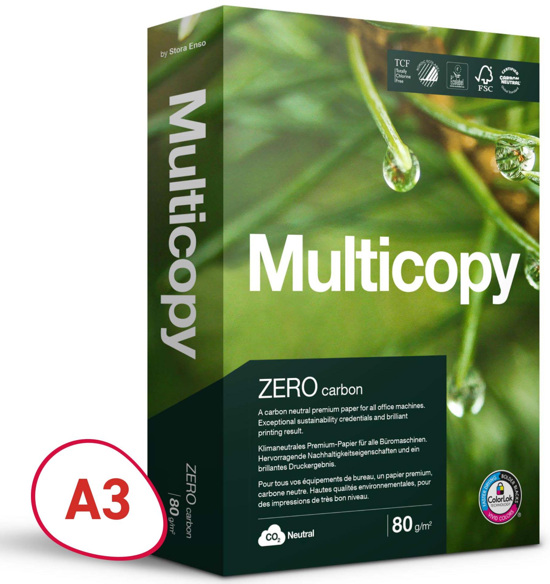 Kancelářský papír MultiCopy Zero - A3, 80g/m2 , 500 listů