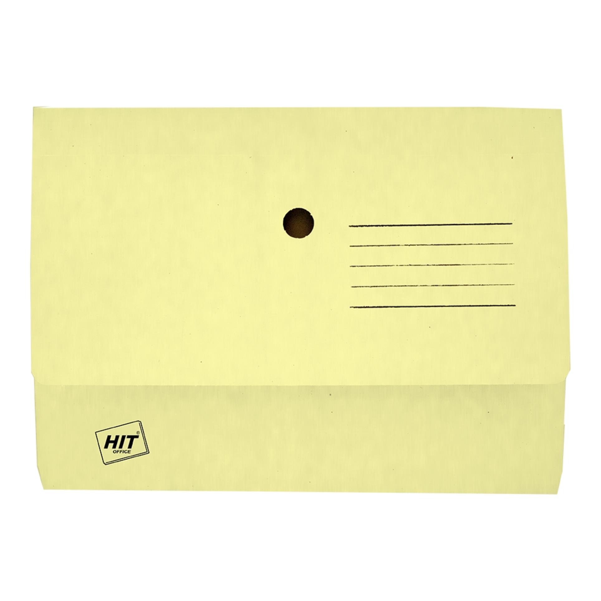 HIT Office Papírové odkládací kapsy na dokumenty A4 - žluté, 20 ks