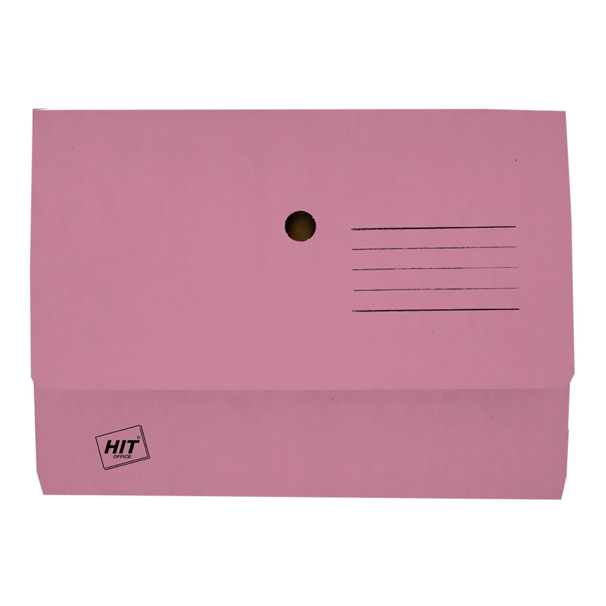 HIT Office Papírové odkládací kapsy na dokumenty A4 - růžové, 20 ks