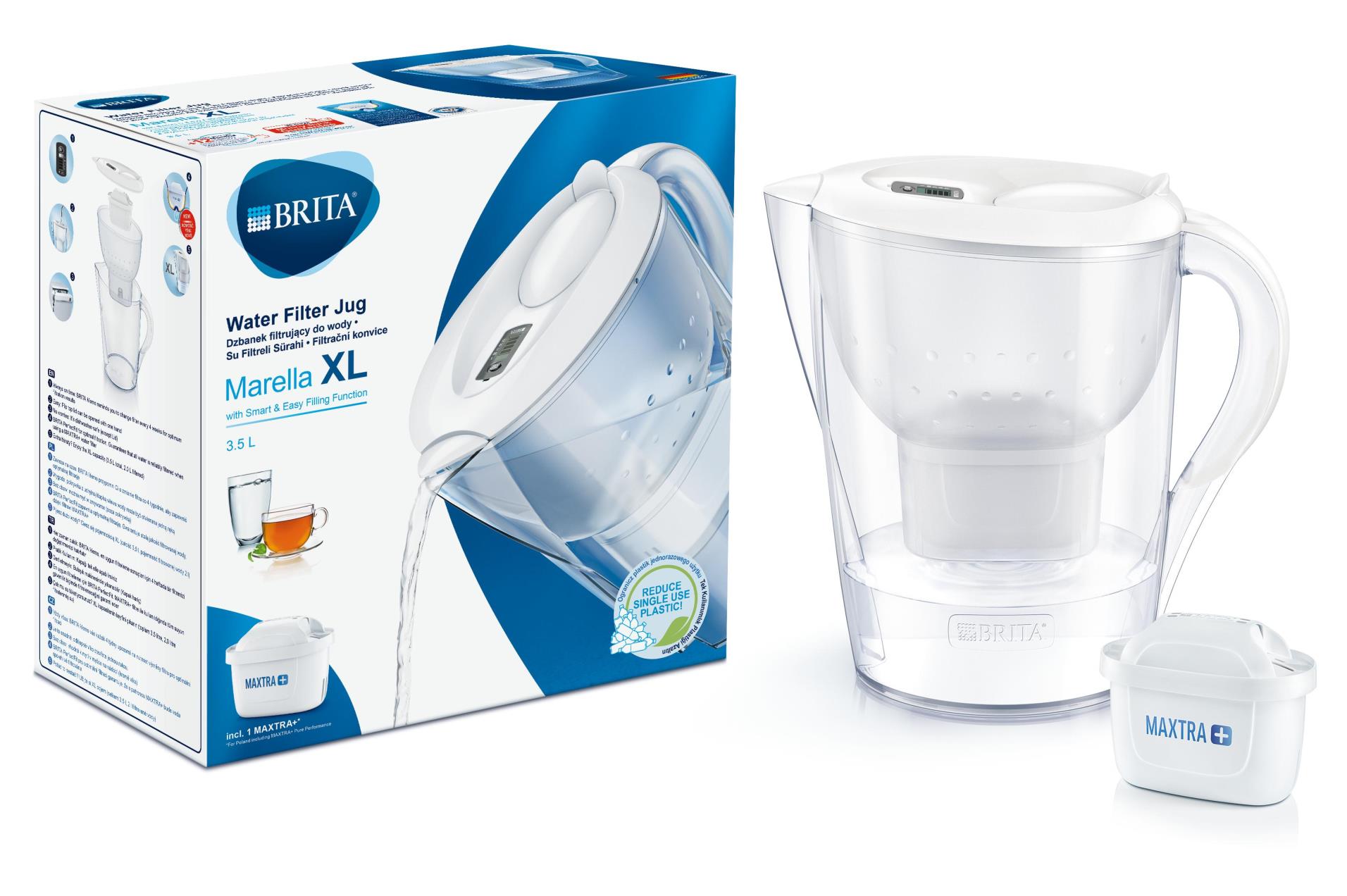 Filtrační konvice Brita - Marella XL, bílá