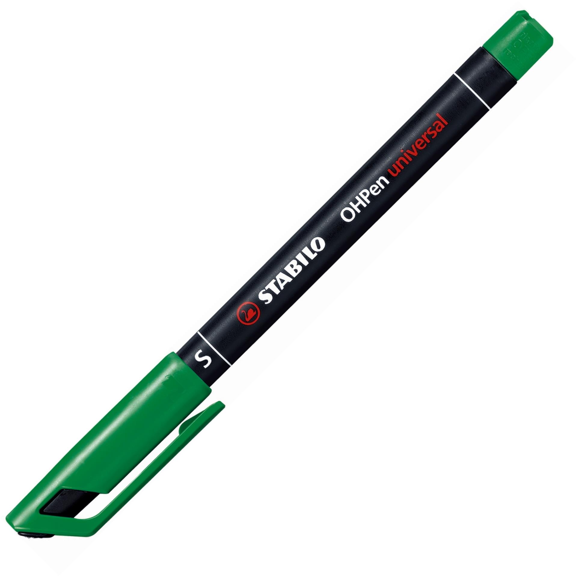 Permanentní popisovač Stabilo OH Pen 841 - zelený, 0,4 mm