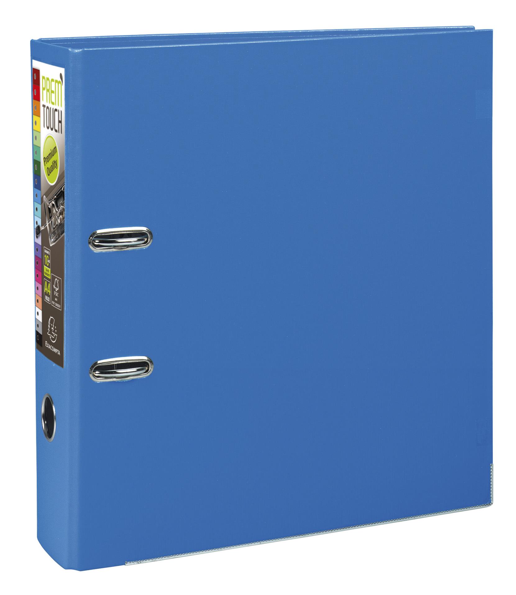 Pákový pořadač Exacompta - MAXI A4+, plastový, hřbet 8,0 cm, modrý