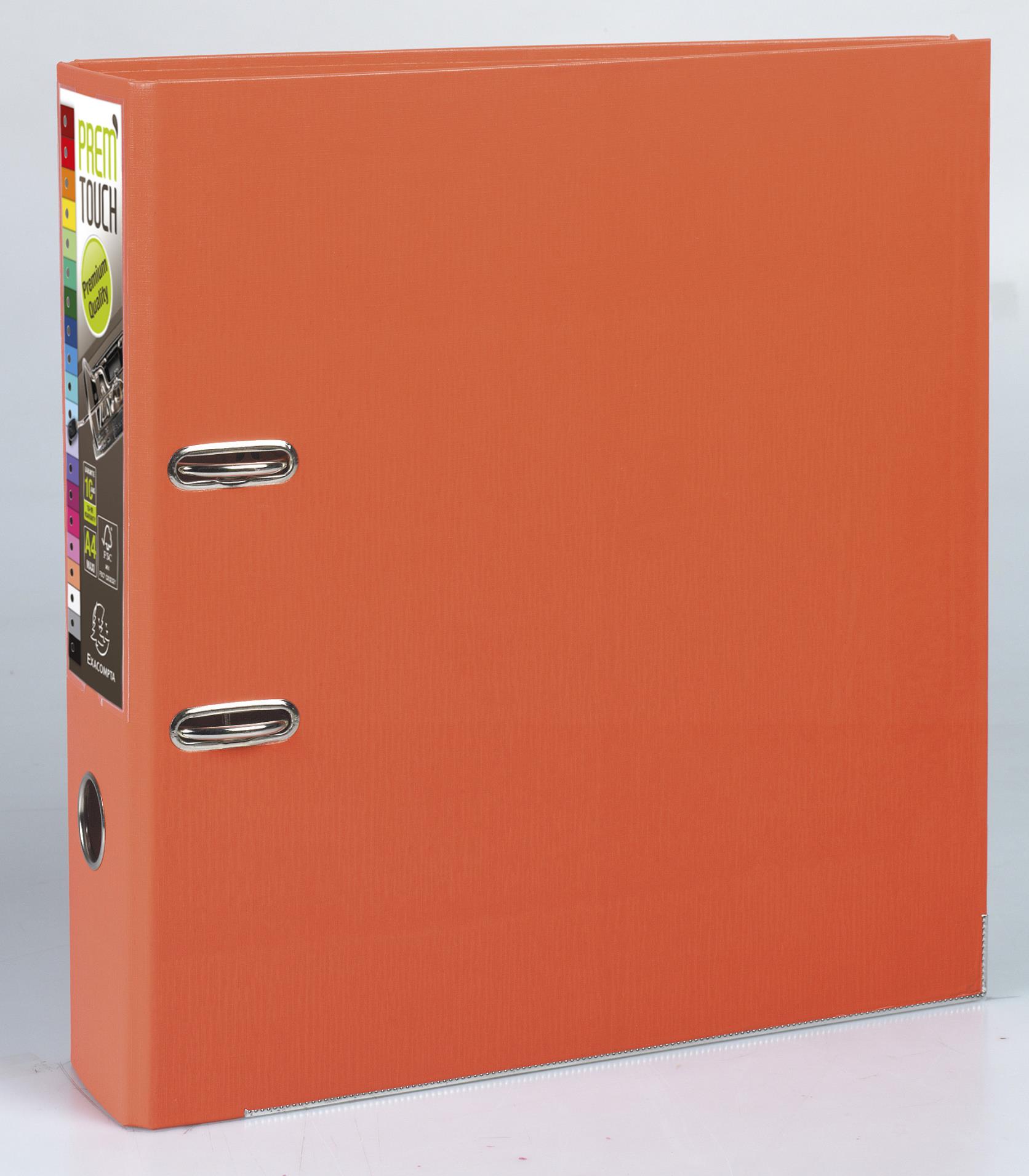 Pákový pořadač Exacompta - MAXI A4+, plastový, hřbet 8,0 cm, oranžový