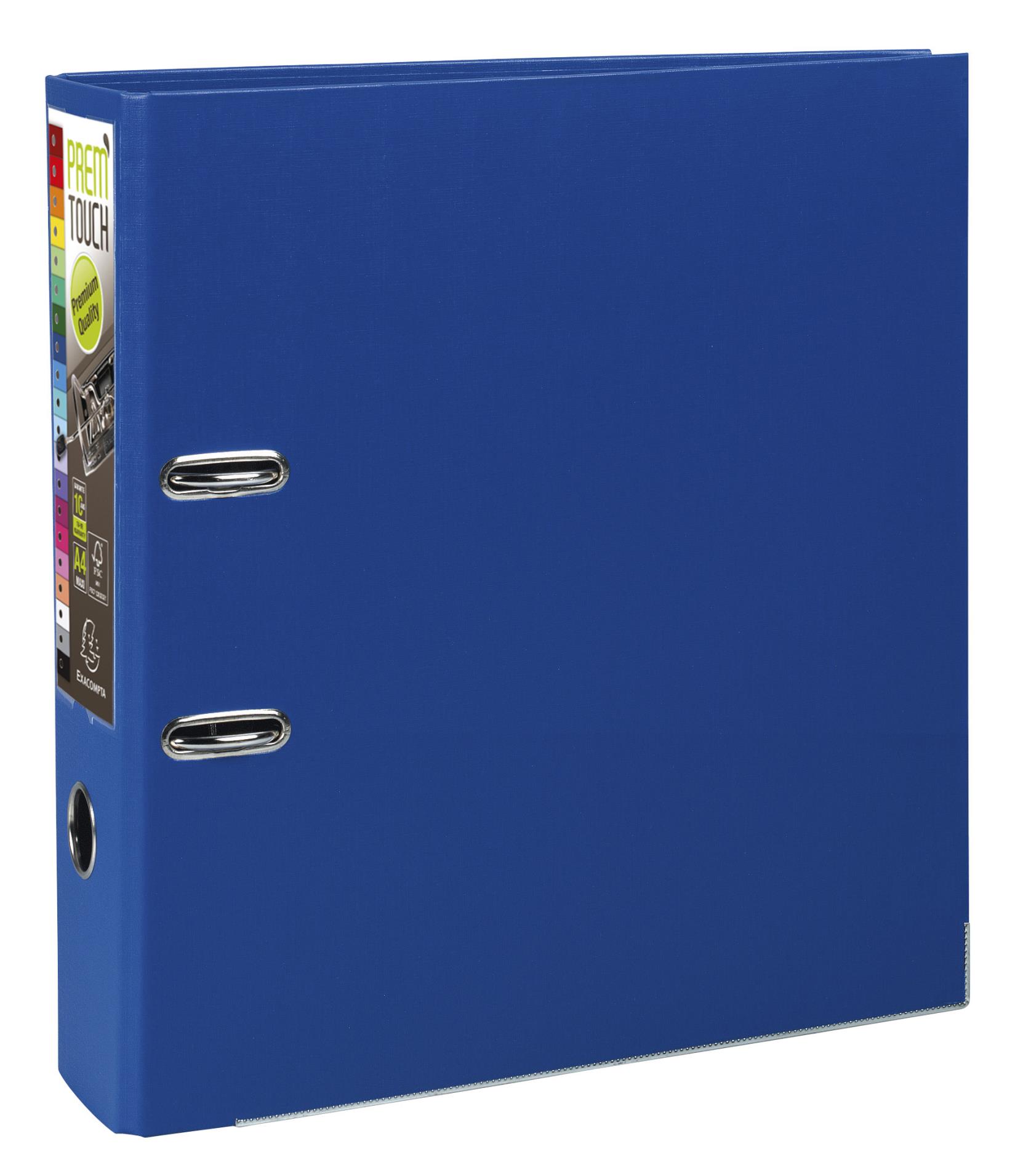 Pákový pořadač Exacompta - MAXI A4+, plastový, hřbet 8,0 cm, tmavě modrý