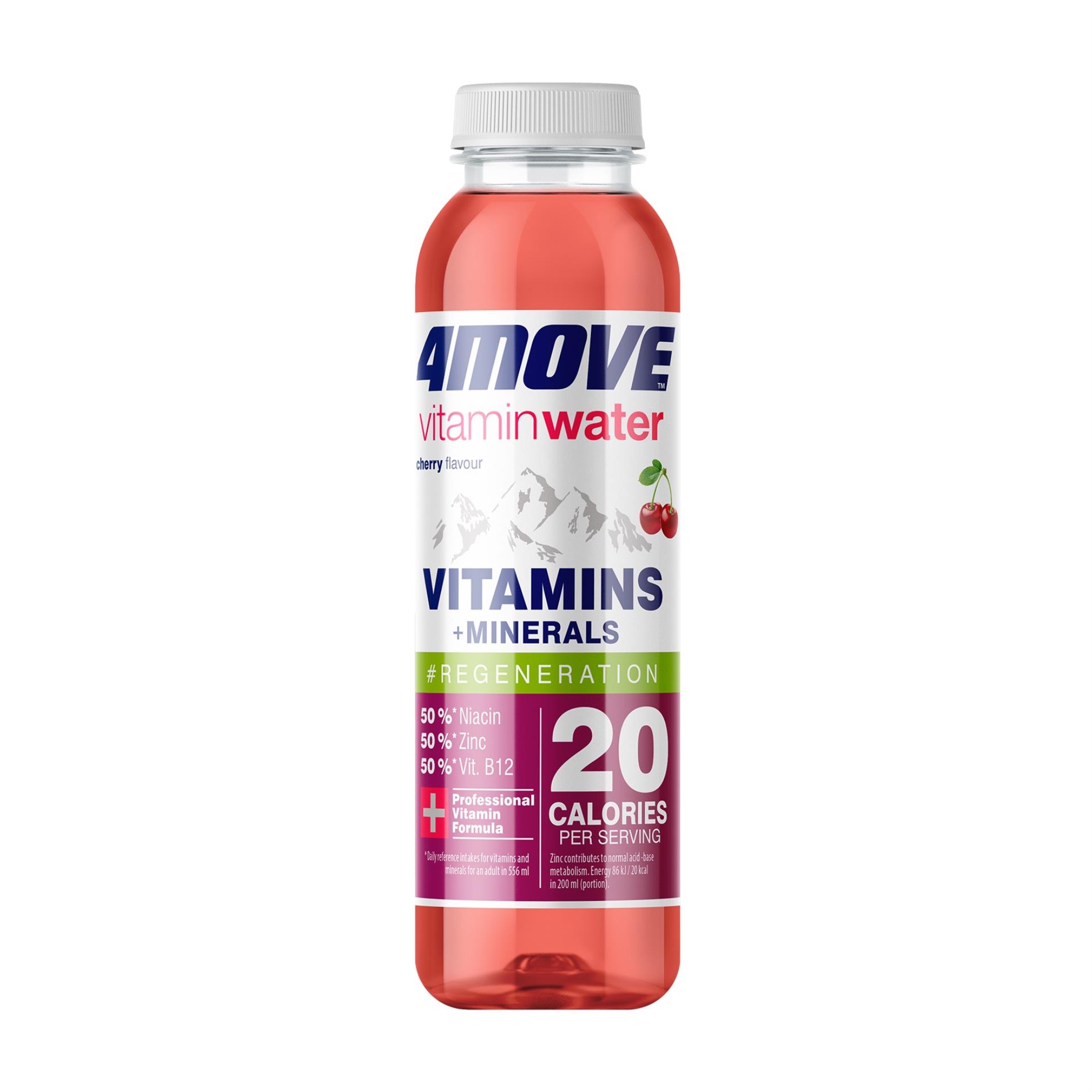 Vitamínová voda 4Move- minerály + vitamíny, 556 ml