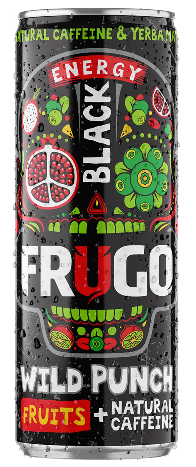 Energetický nápoj FRUGO - Wild Punch Black,330 ml