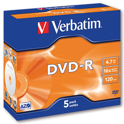 DVD-R Verbatim - standard box, 50 ks