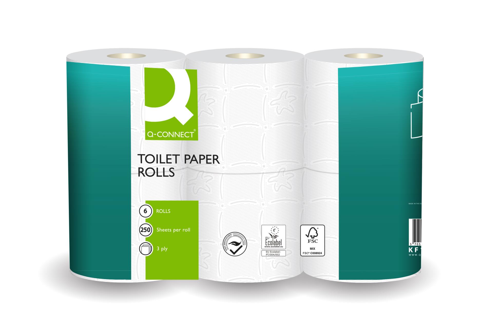 Q-CONNECT Toaletní papír Niceday Professional, 3vrstvý, 6 rolí