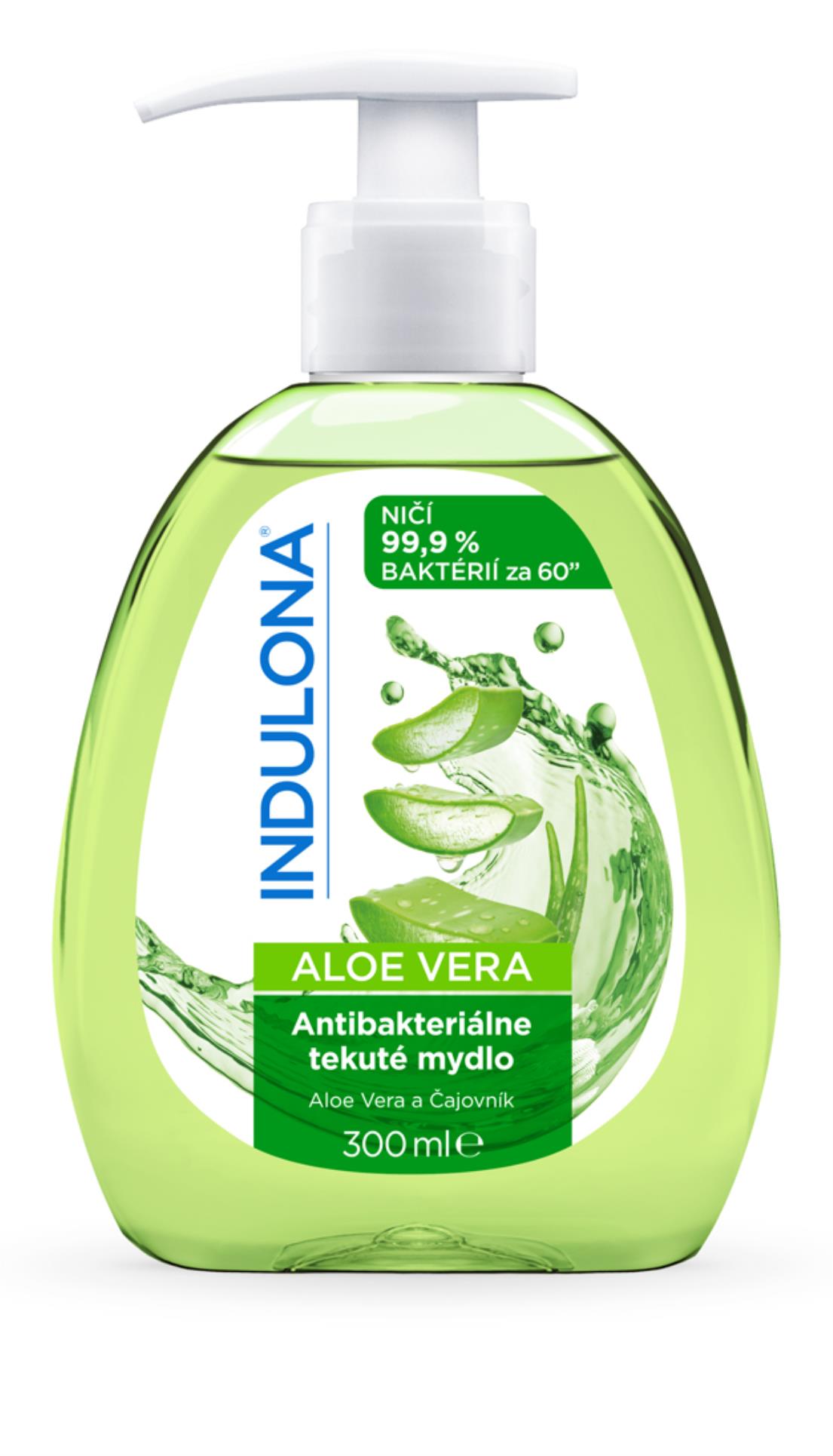 Tekuté mýdlo Indulona - antibakteriální, aloe, 300 ml