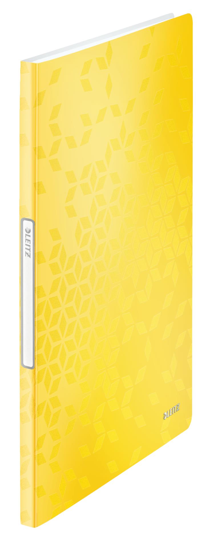 Katalogová kniha Leitz WOW - A4, 20 kapes, žlutá