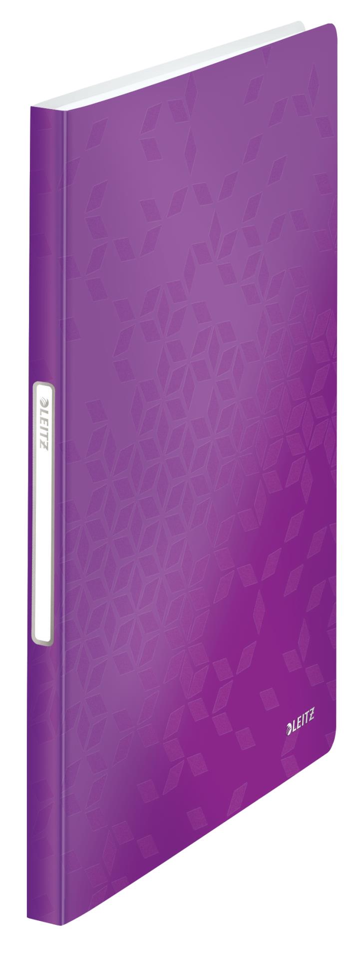 Katalogová kniha Leitz WOW - A4, 40 kapes, purpurová