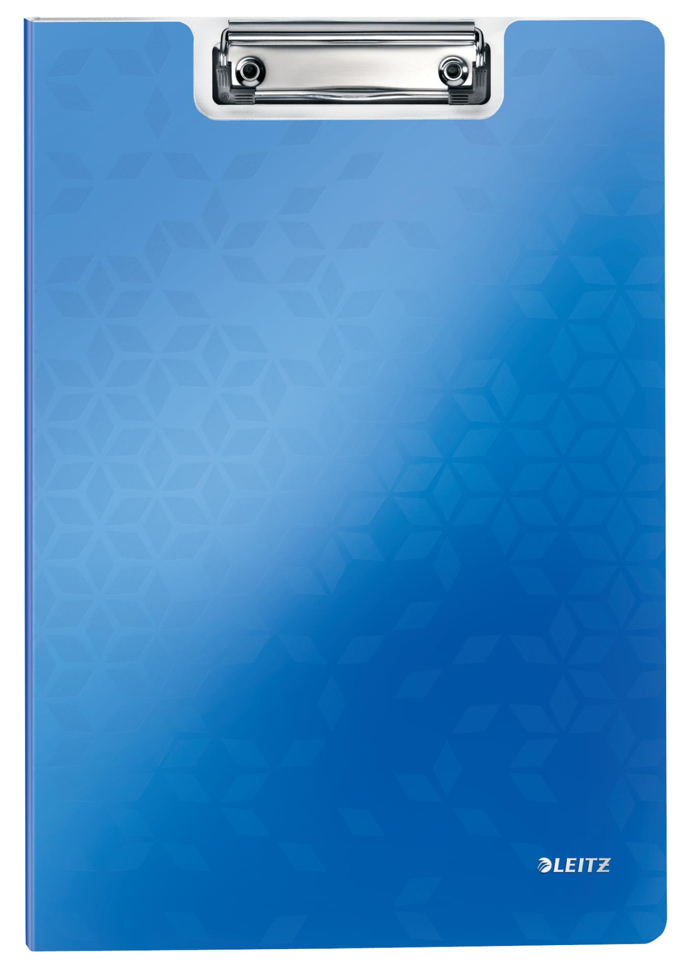 Uzavíratelná psací podložka s klipem Leitz WOW - A4, modrá