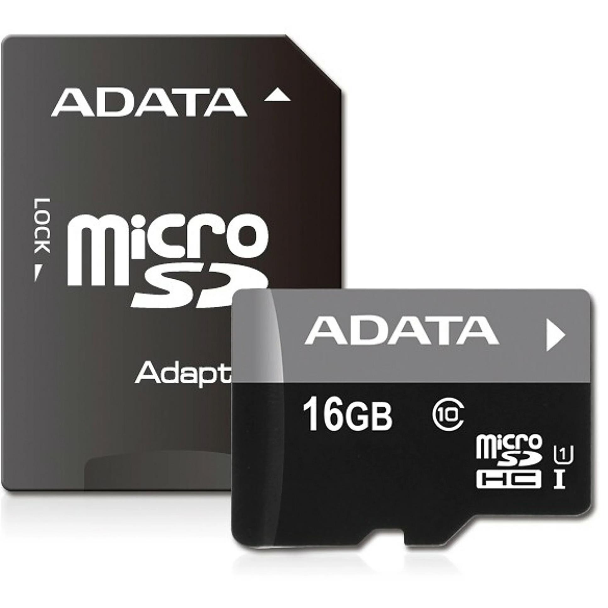 ADATA Paměťová karta ADATA, Micro SDHC, 16 GB + adaptér