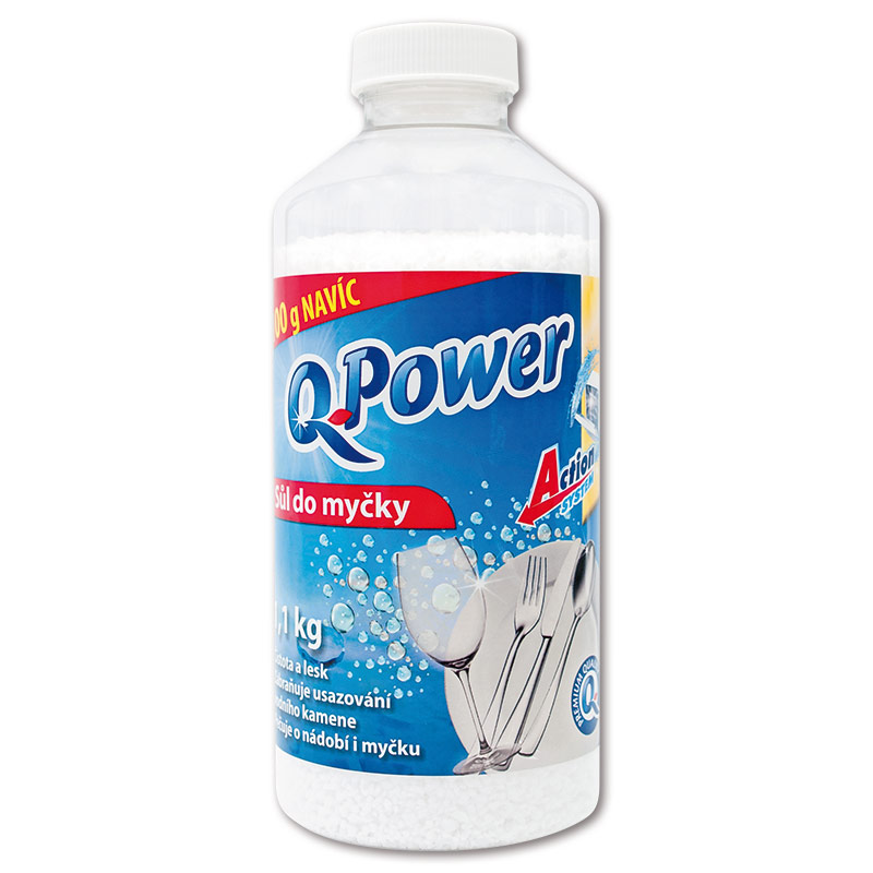 Q-Power Sůl do myček - Q power, 1,1 kg