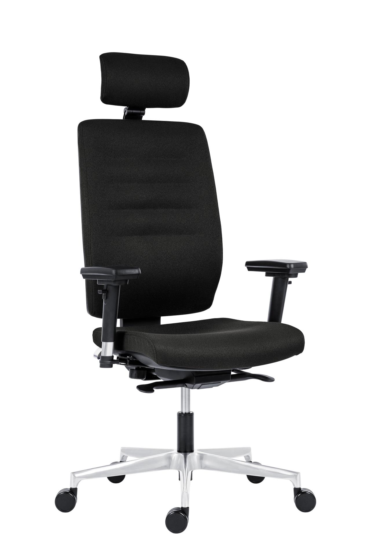 Antares Kancelářská židle Eclipse - s podhlavníkem, synchronní, černá