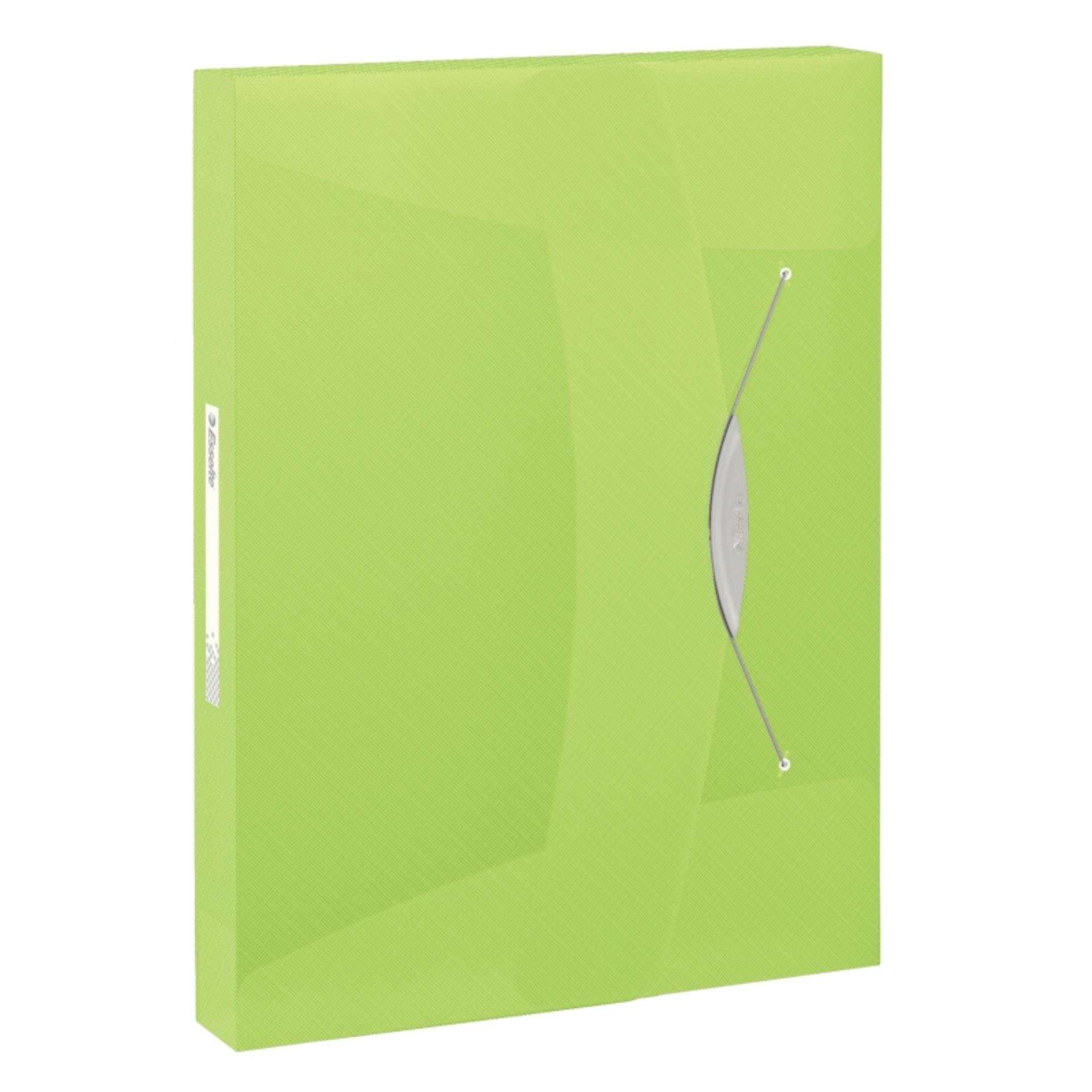 Box na spisy s gumičkou Esselte VIVIDA - A4, zelený