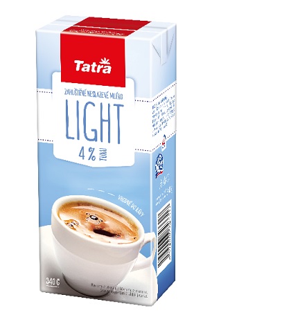 Mléko do kávy Tatra - light 4 % tuku, 340 g