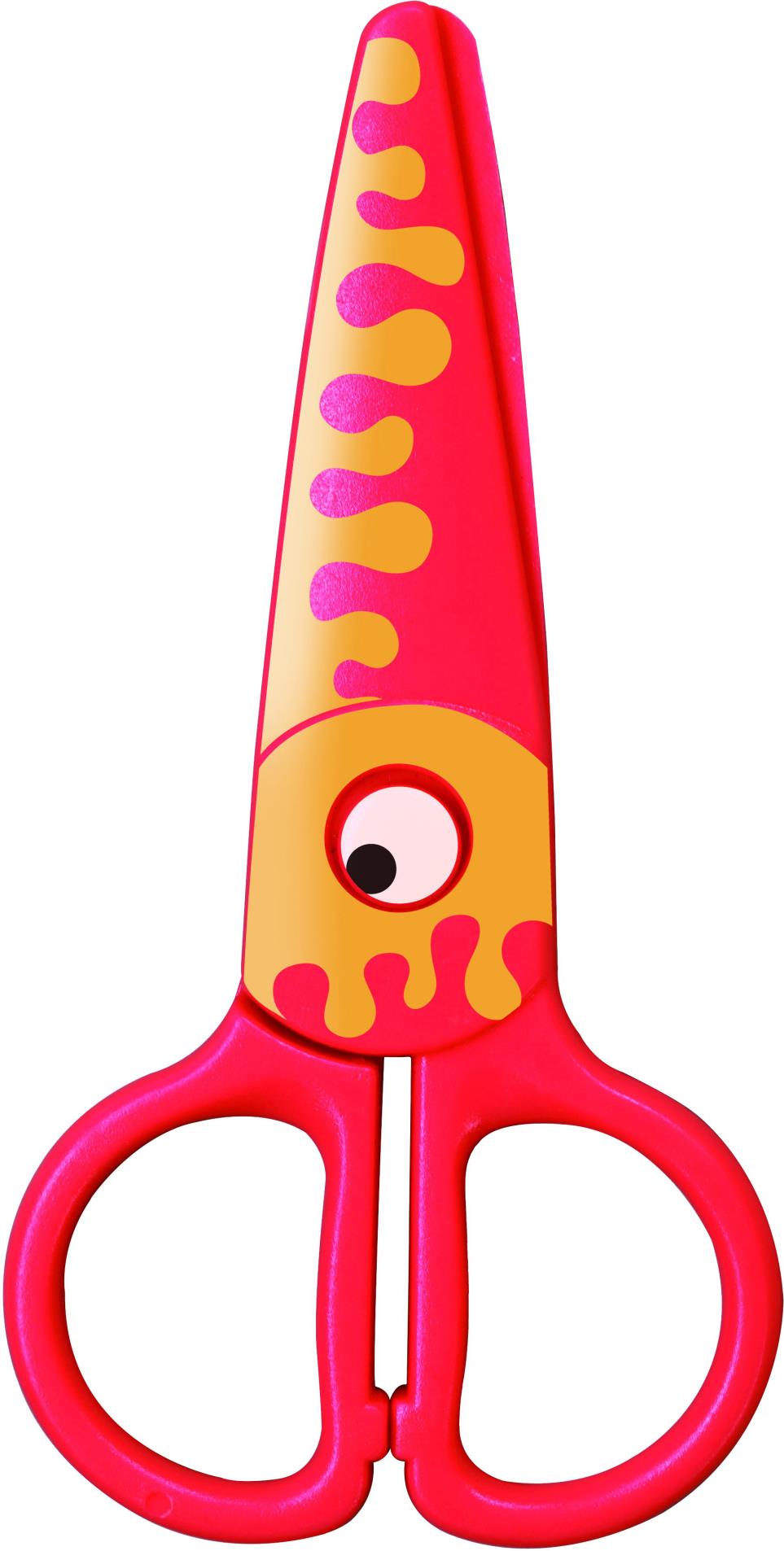 KEYROAD Dětské nůžky KEYROAD Chobotnice - blistr, plastové