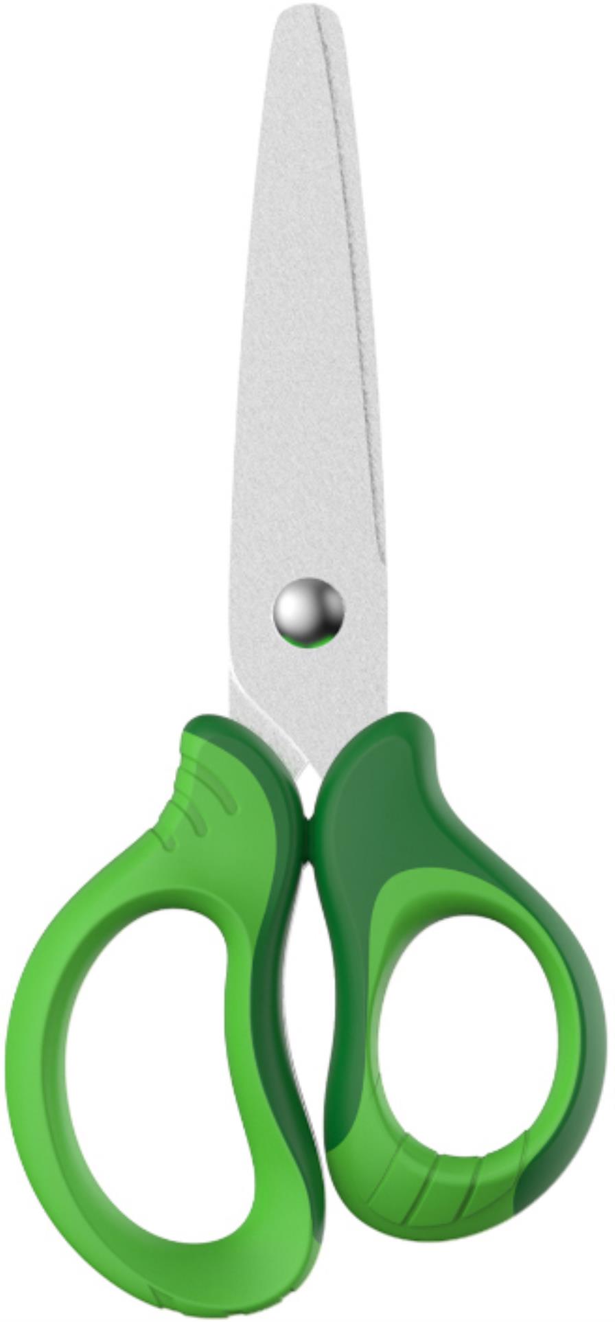 KEYROAD Dětské nůžky KEYROAD Soft - 12,5cm, displej, zelené