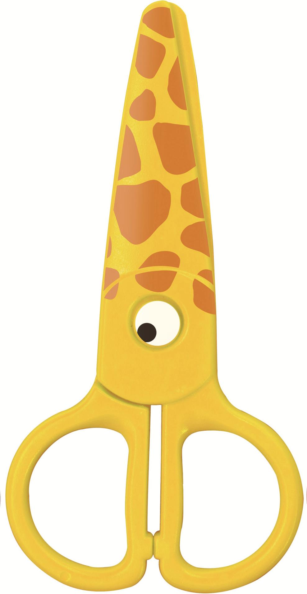 KEYROAD Dětské nůžky KEYROAD - Žirafa, blistr, plastové