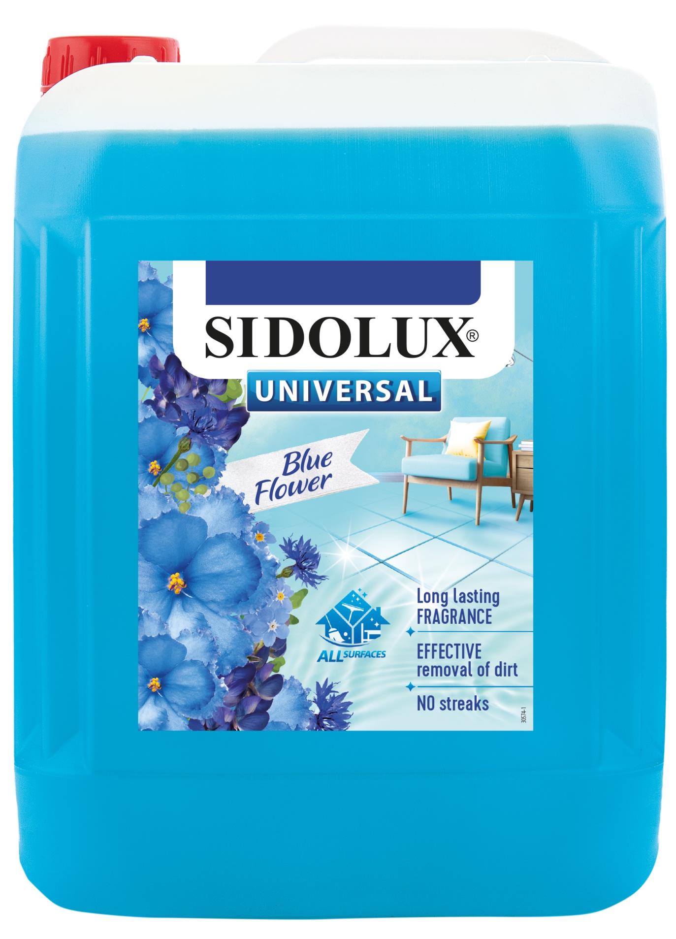 Sidolux Čisticí prostředek na podlahy Sidolux - modré květy, 5 l