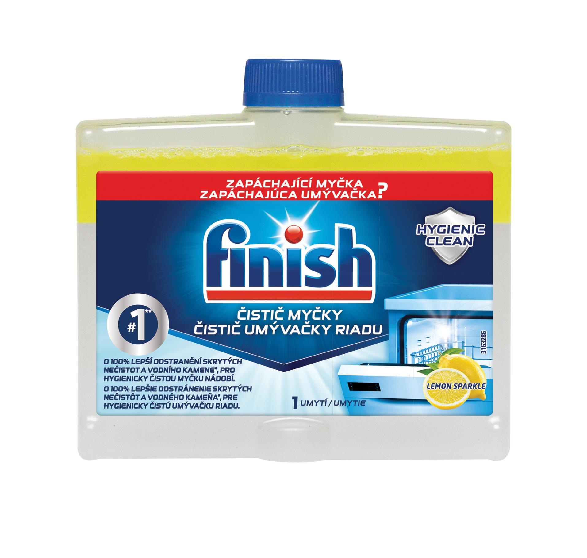 Čistič myčky Finish - lemon, 250 ml