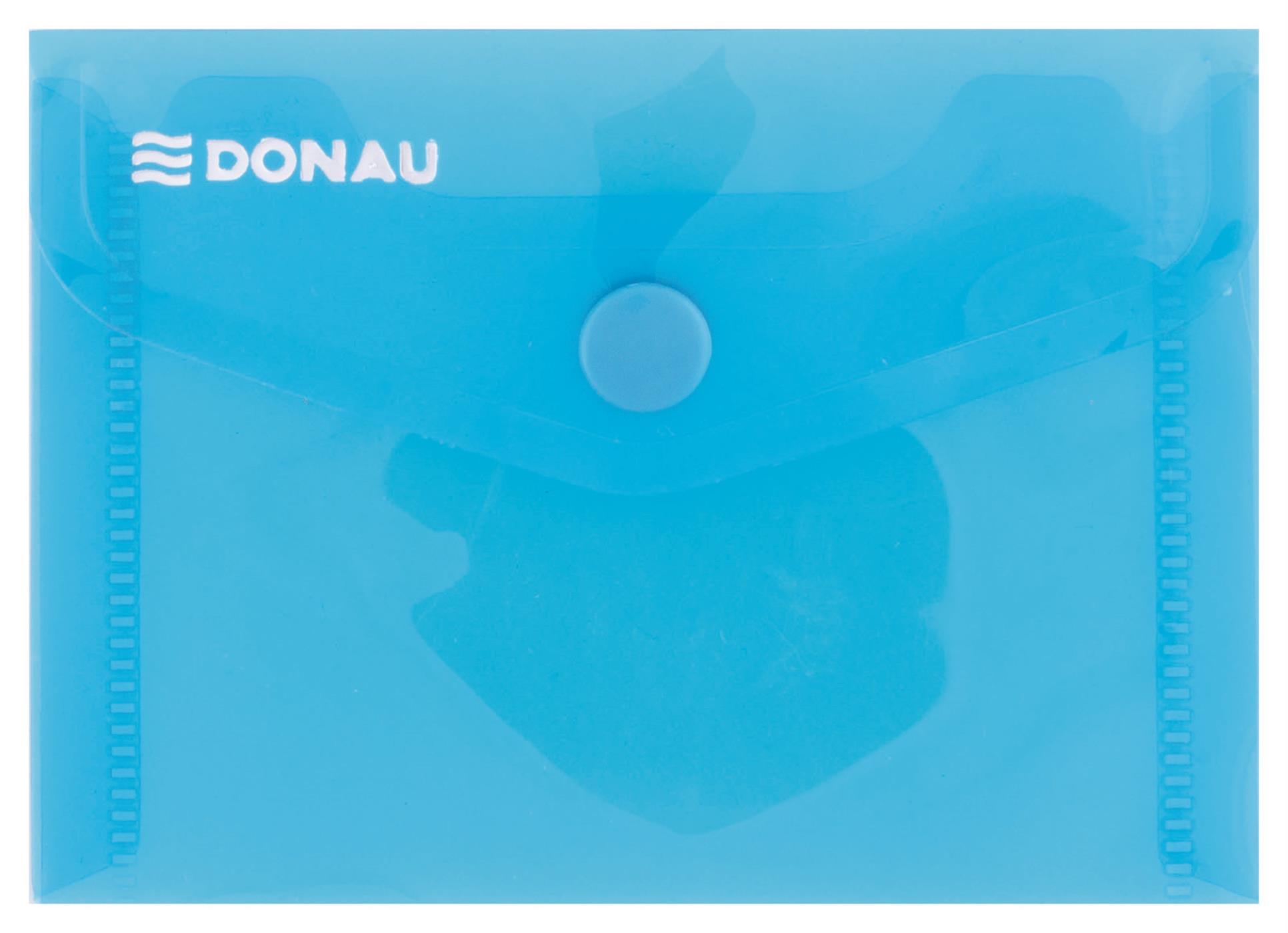 Zakládací pouzdra s drukem Donau - A7, 180 mic, modrá, 10 ks