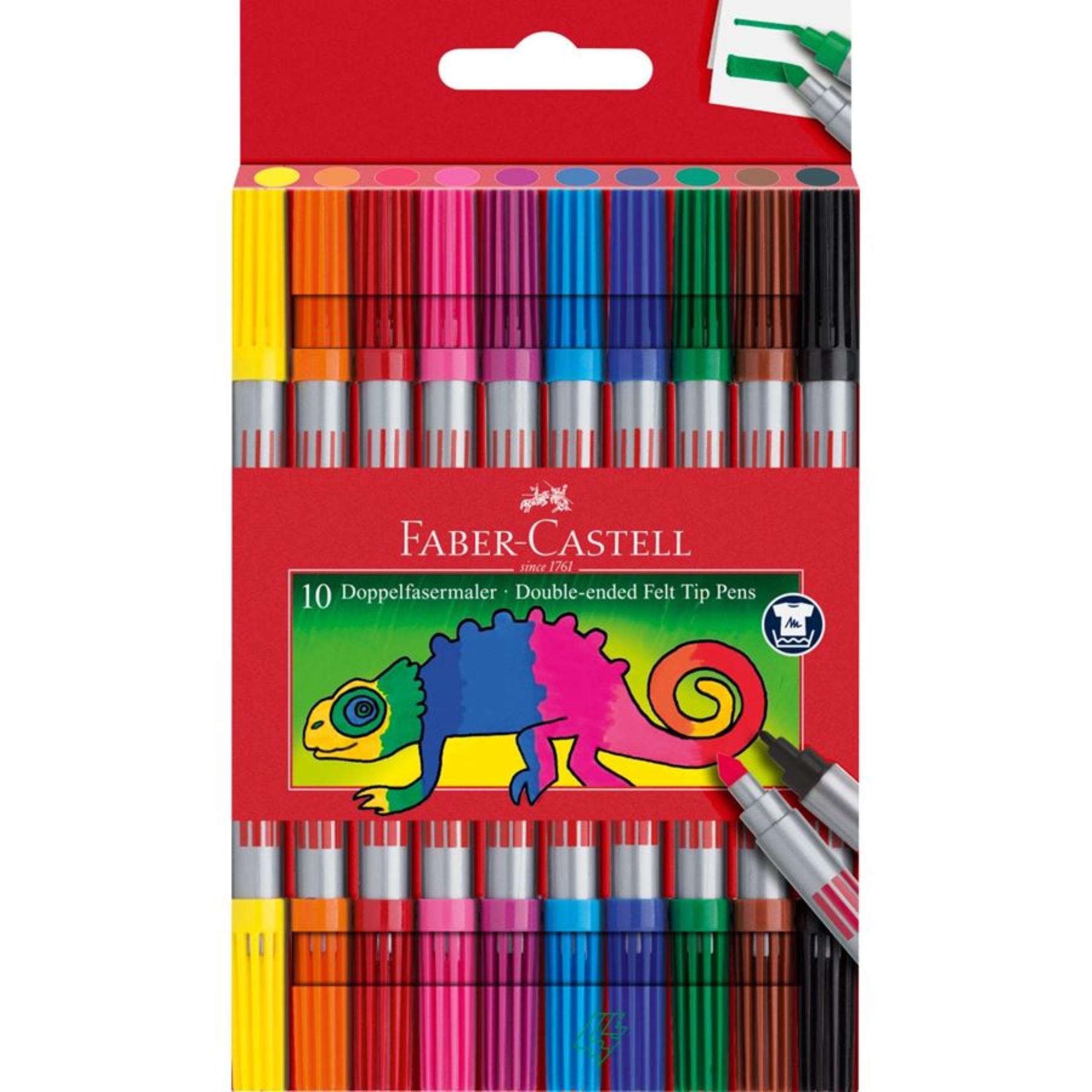 Oboustranné fixy Faber-Castell - 10 barev