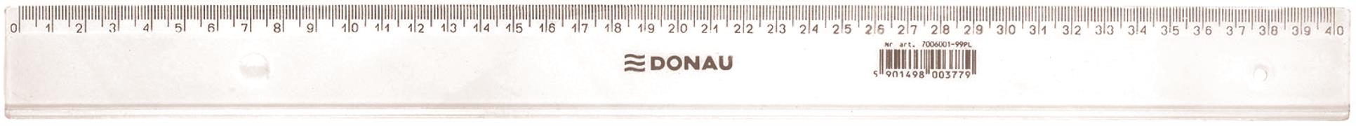 Pravítko DONAU - 40 cm, transparentní
