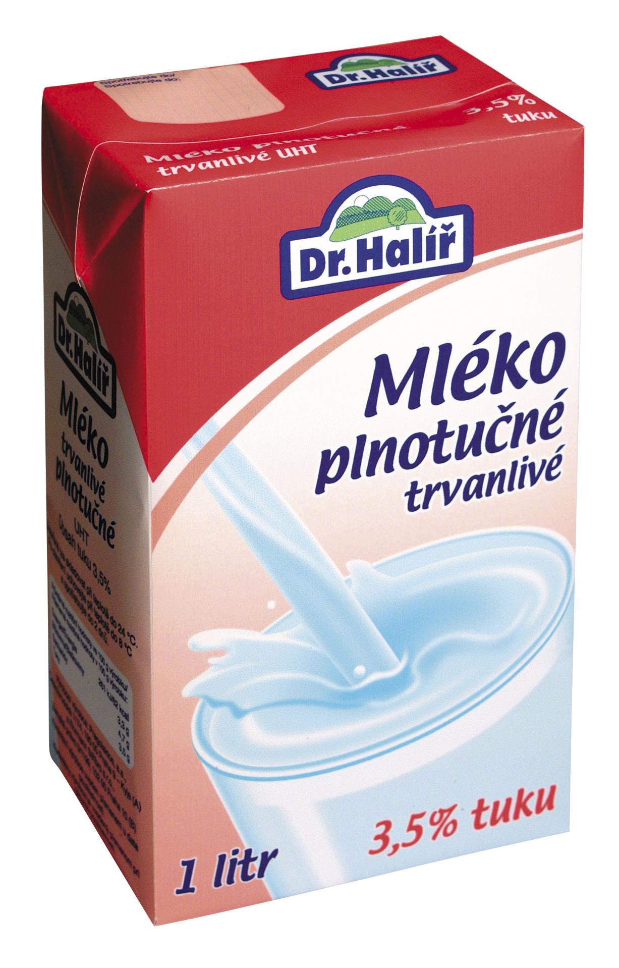 Dr.Halíř Trvalivé mléko Dr.Halíř - plnotučné, 3,5%, 1 l