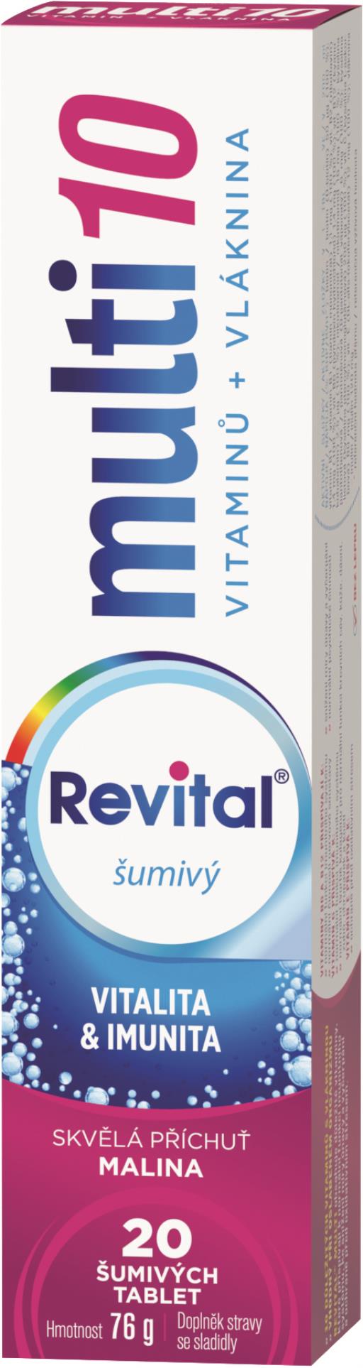 Revital Šumivé vitamíny Revital - multivitamín, 20 tablet