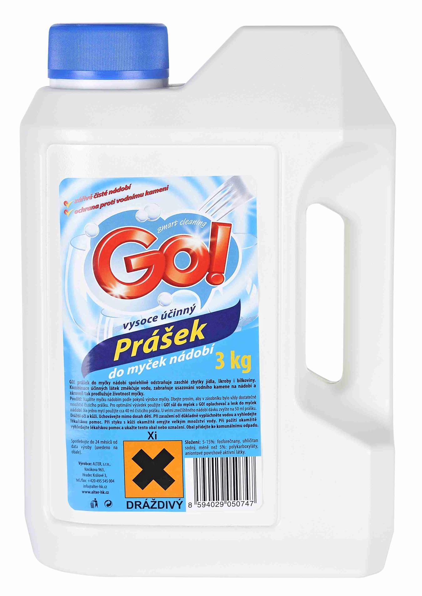 GO! Prášek do myčky GO! - 3 kg