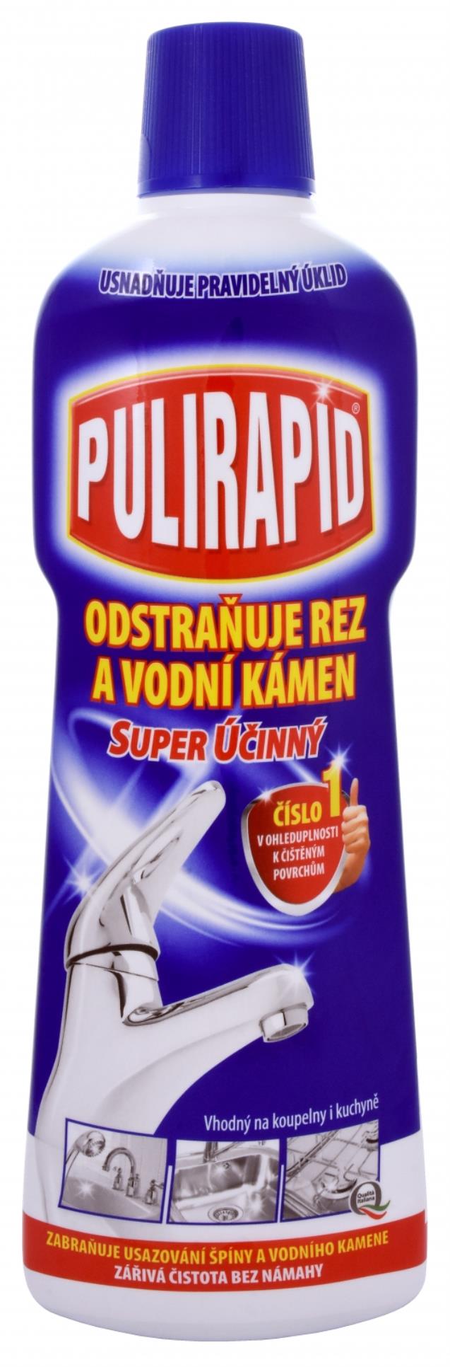 Pulirapid Čisticí prostředek Pulirapid - na rez a vodní kámen, 750 ml