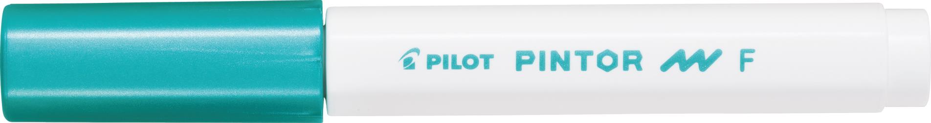 Pilot Akrylový popisovač Pintor F (tenký hrot ) - 1 mm, metalicky zelený