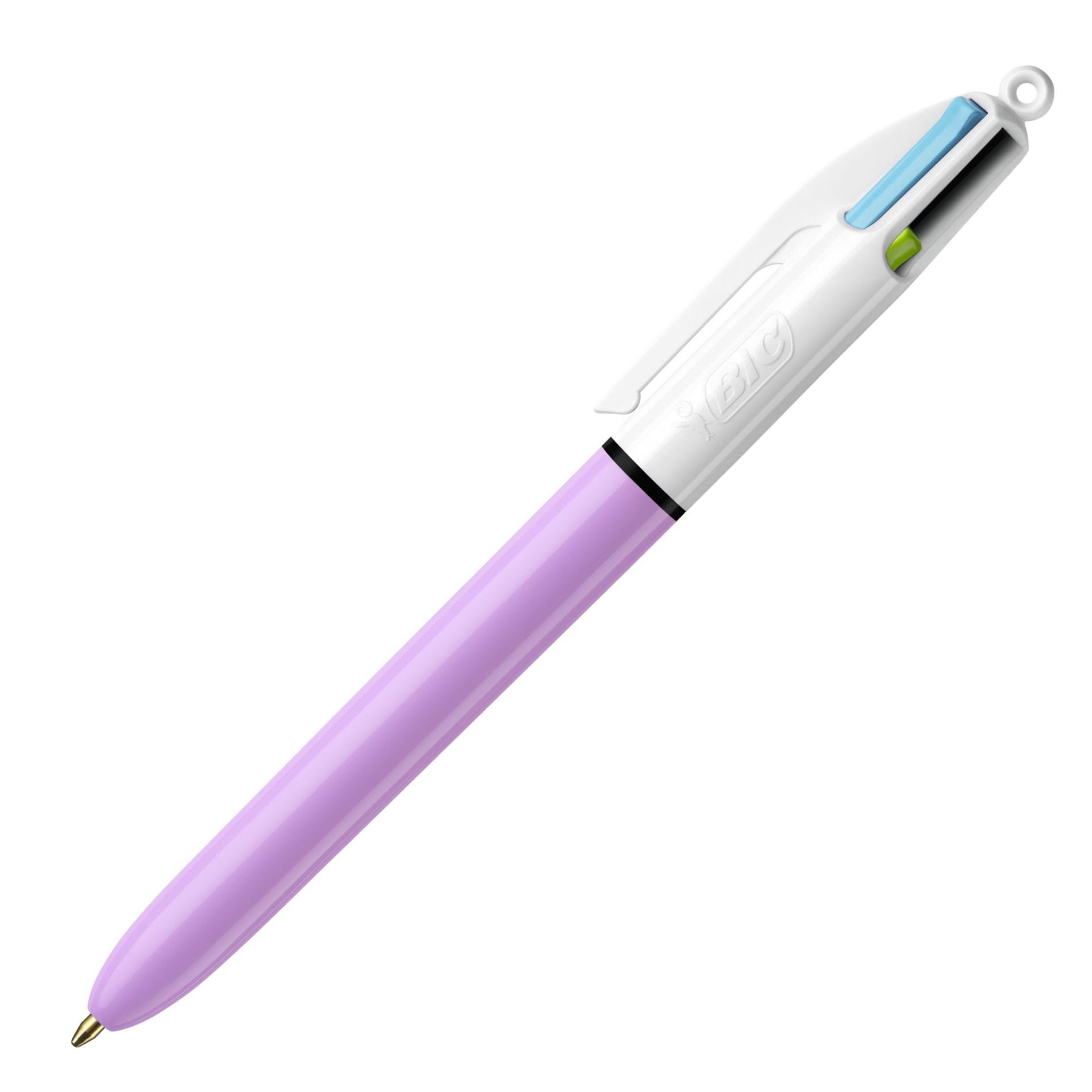 Kuličkové pero Bic FUN - čtyřbarevné, levandulové
