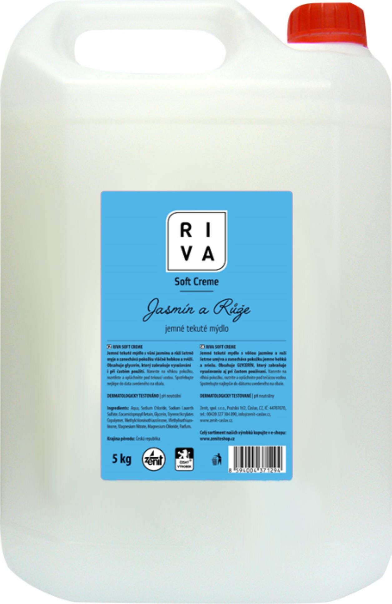 Riva Tekuté mýdlo Riva Soft, bílé, 5 l