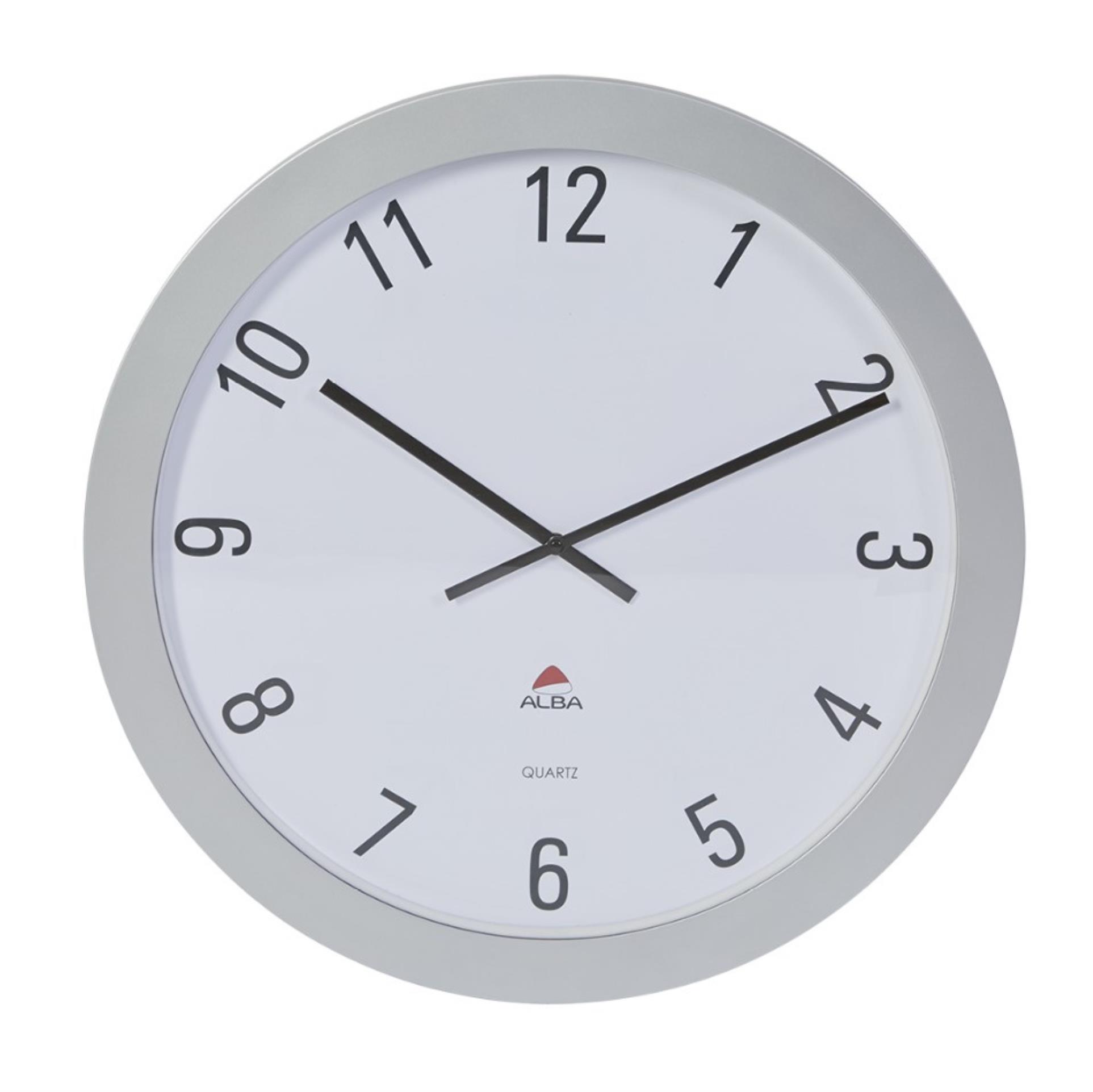 Alba France Nástěnné hodiny GIANT - průměr 60 cm, šedé/bílé